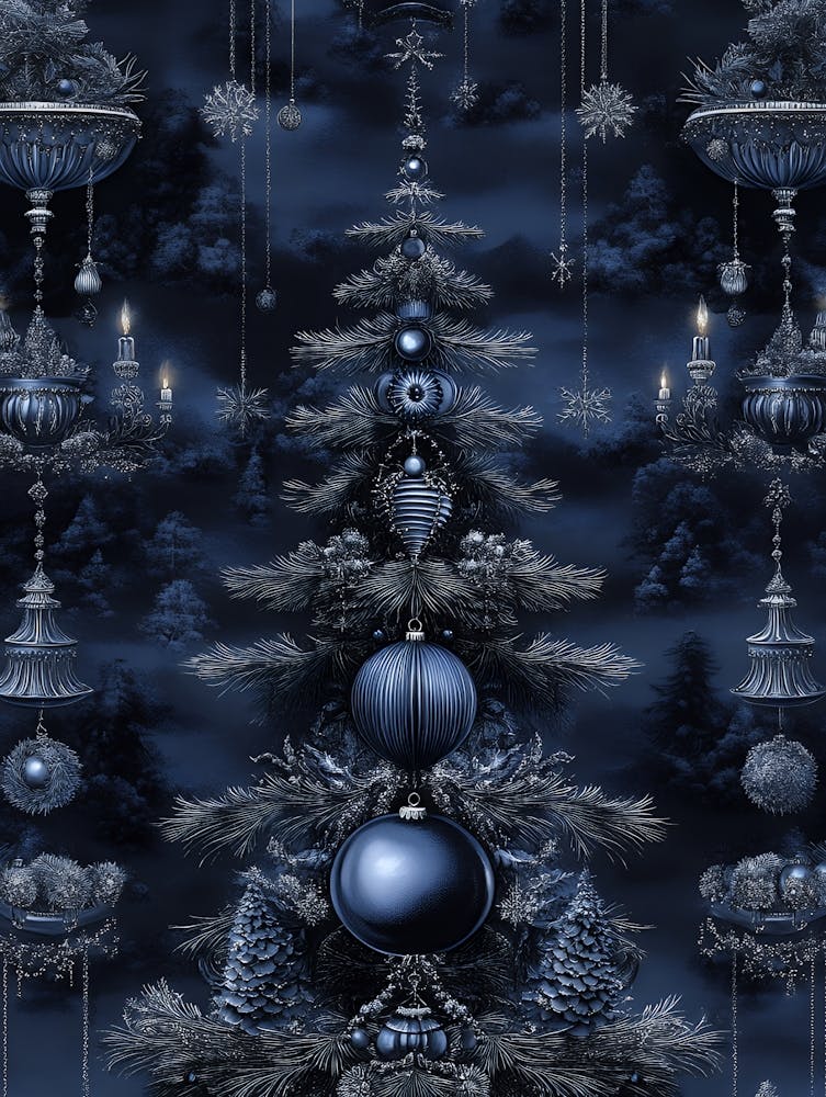 Blue Christmas Tree