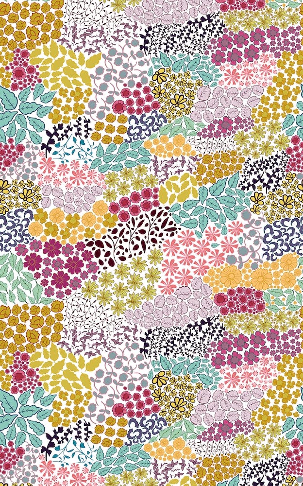 Bunte Ditsy Blumen