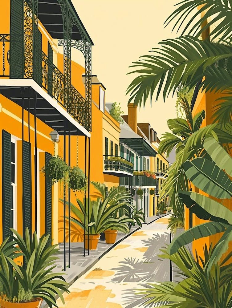 French Quarter Storybook Illustration 3