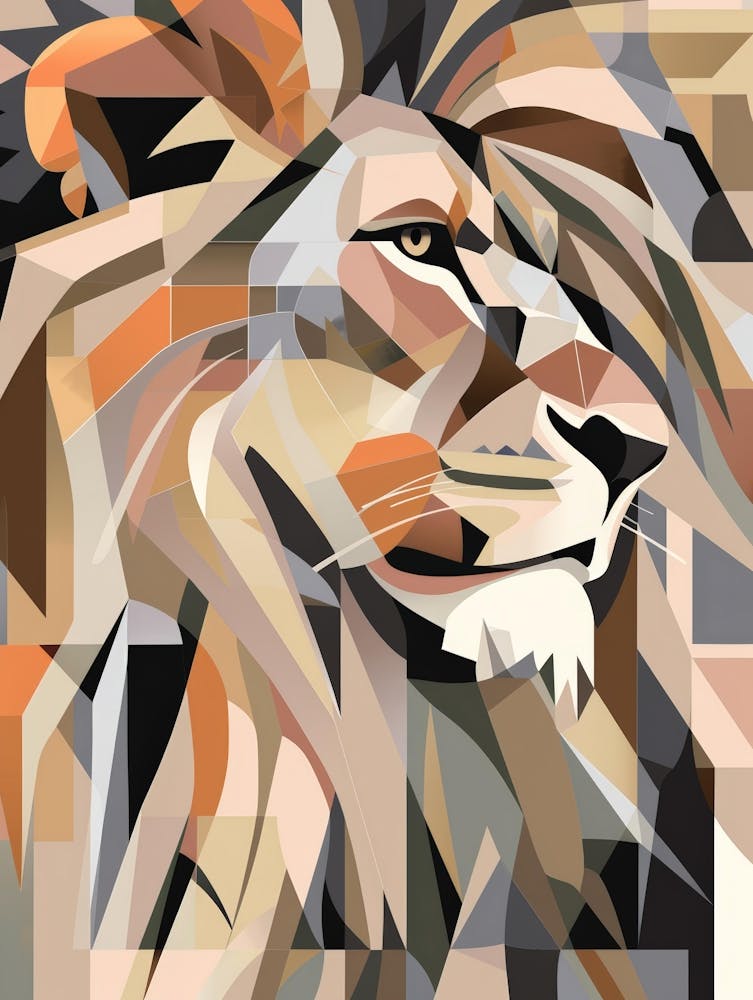 Abstract Lion 5