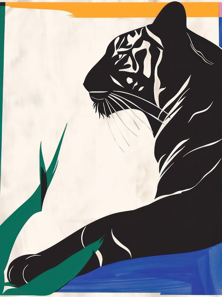 Tiger 4 Cut Out Collage