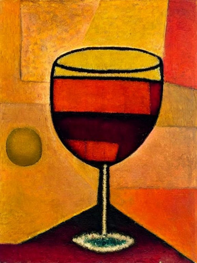 Rusty Nail Paul Klee Inspired Abstract Cocktail Poster