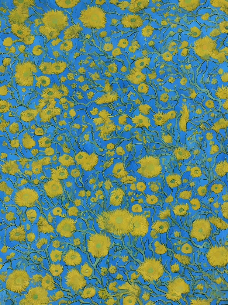 Yellow And Blue Flowers