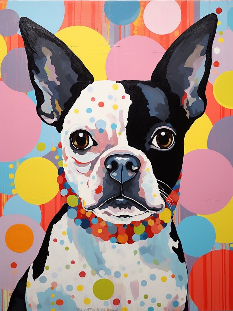 Boston Terrier Pop Art Inspired 1