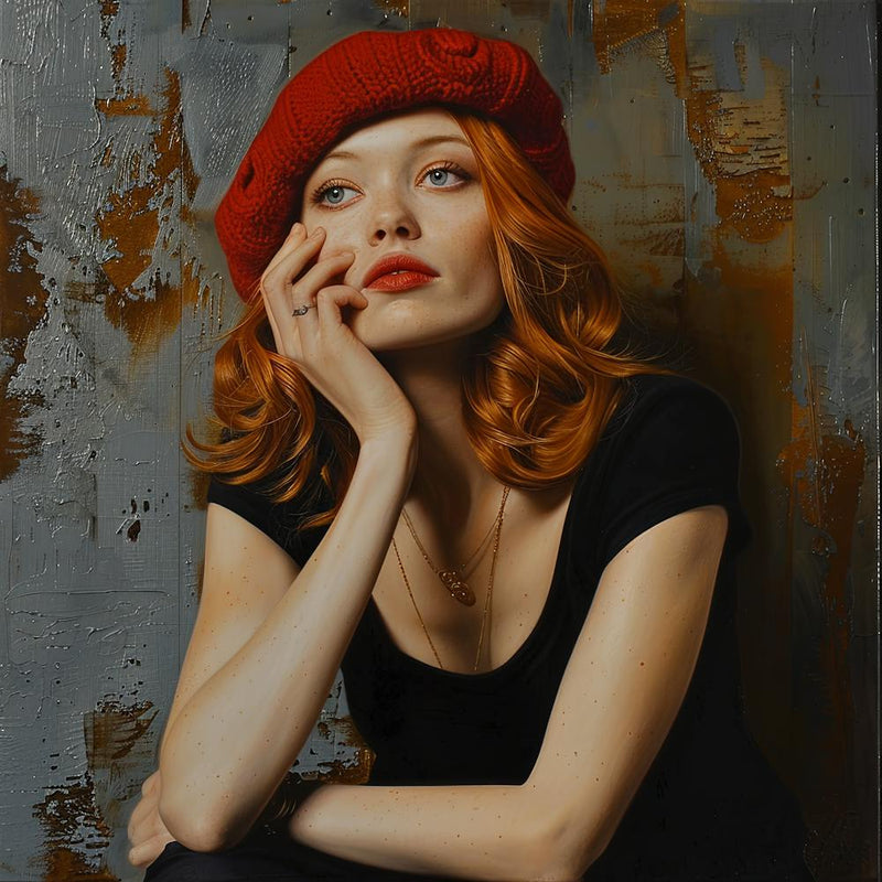 Auburn Thoughts in Monochrome Musings. Contemporary Hyper Realism