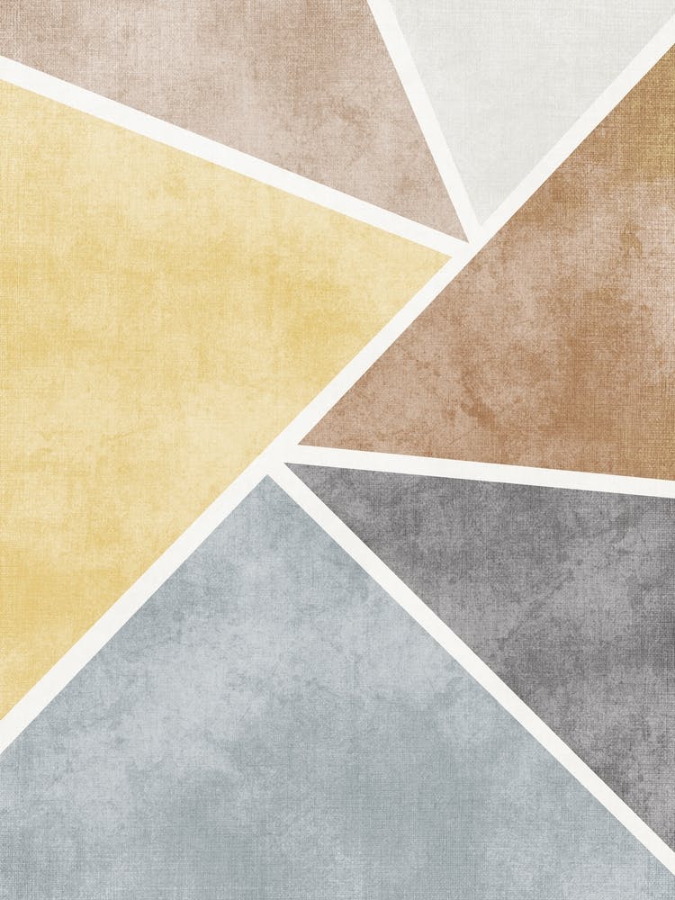 Abstract Triangles Canvas Art