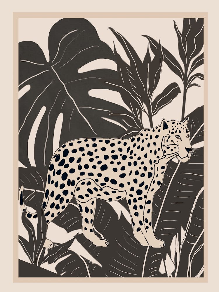 Minimal Jungle Abstract Art