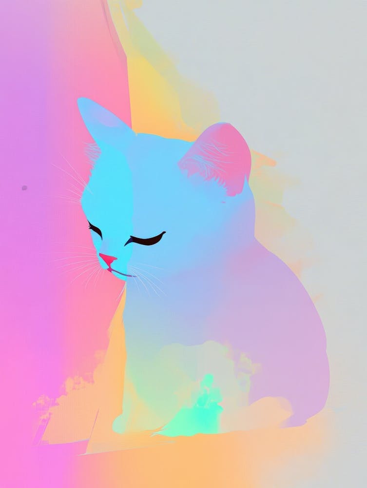 Psychedelic Cat 3