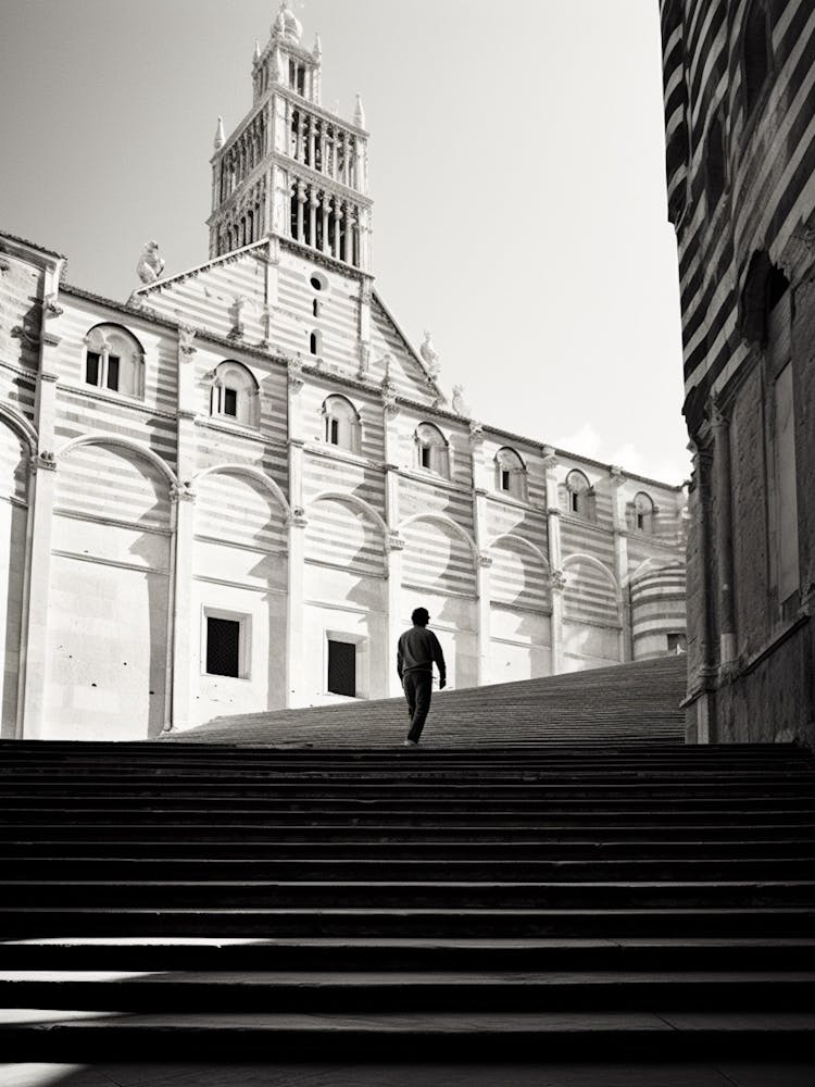 Siena, Italy,  Black And White Analogue Photography  2