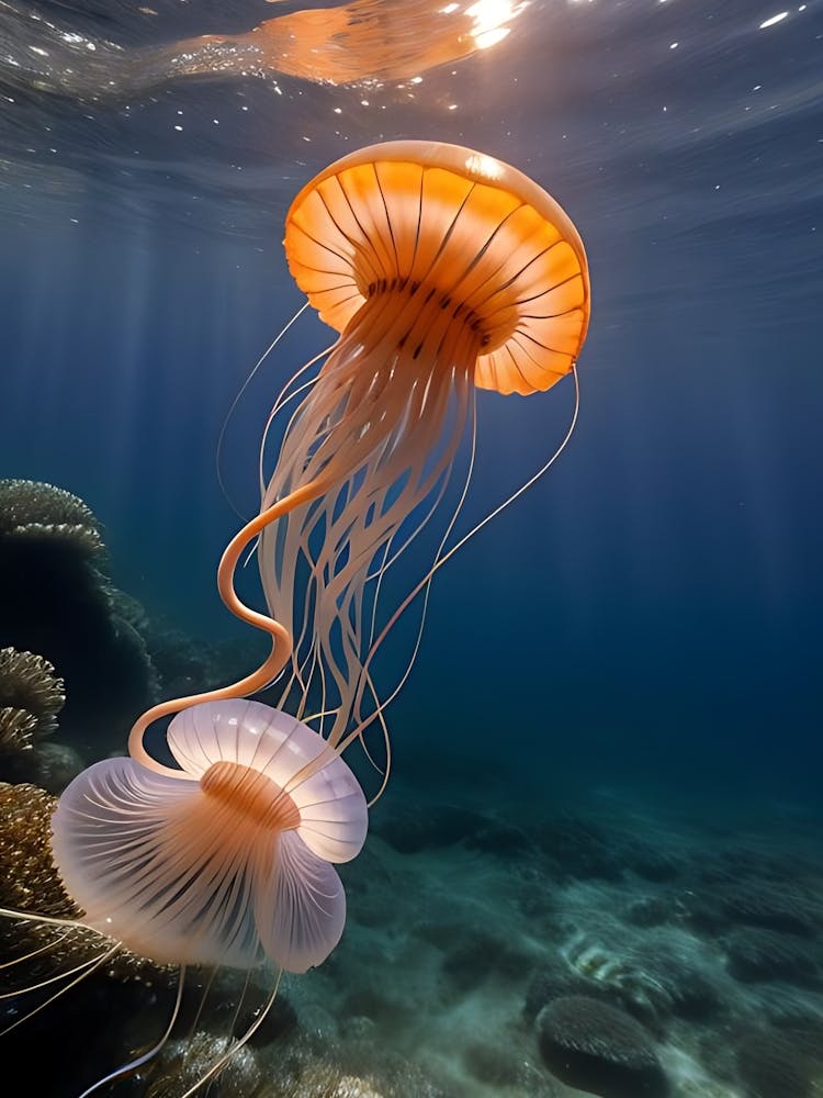 Méduse Dans L'Océan