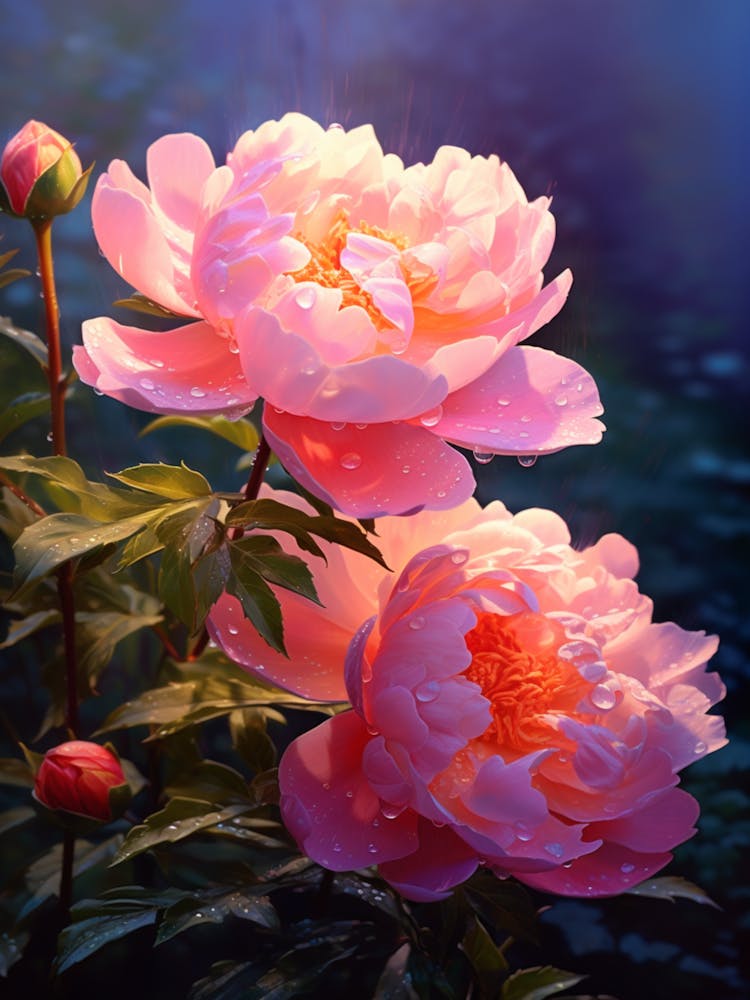 Peony Wildflower At Dawn (2)