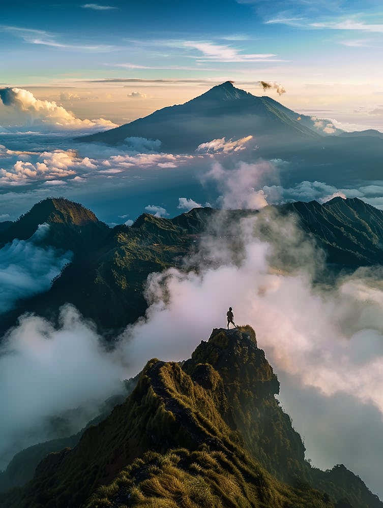 Sunrise Over Mount Merapi