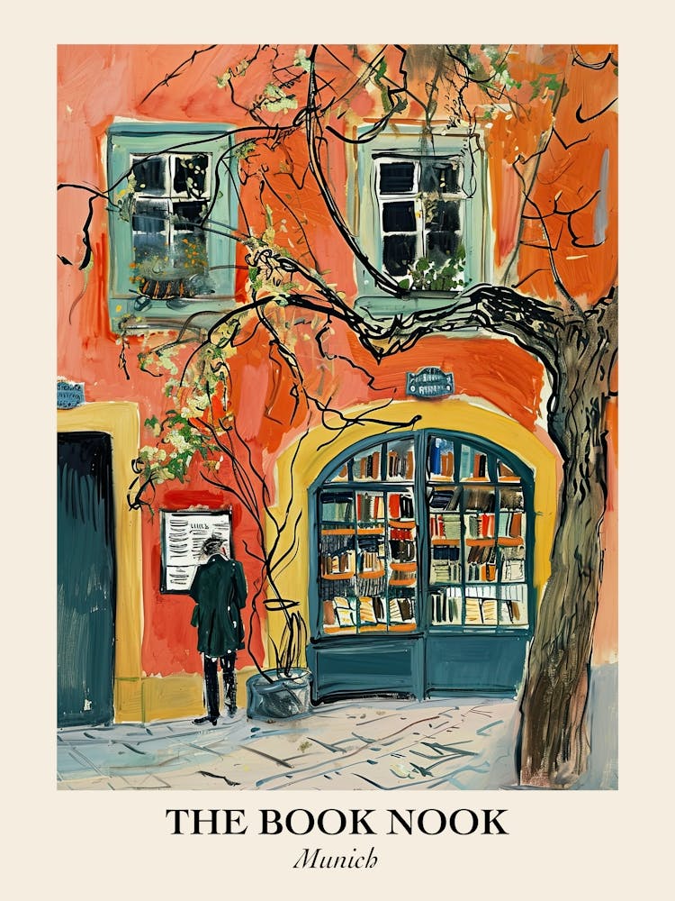 Munich Book Nook Bookshop 2 Poster