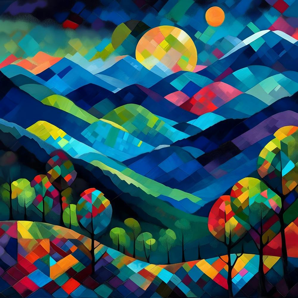 Great Smoky Mountains National Park, Kandinsky painting style