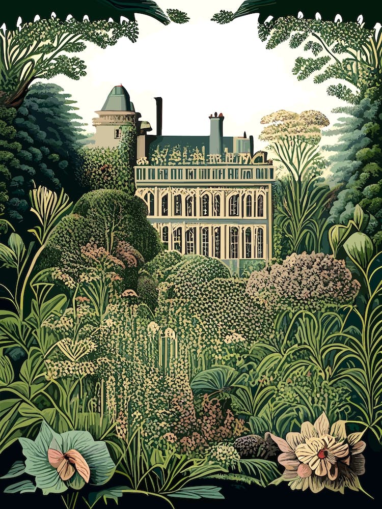 Mount Stewart House And Gardens, United Kingdom Vintage Botanical