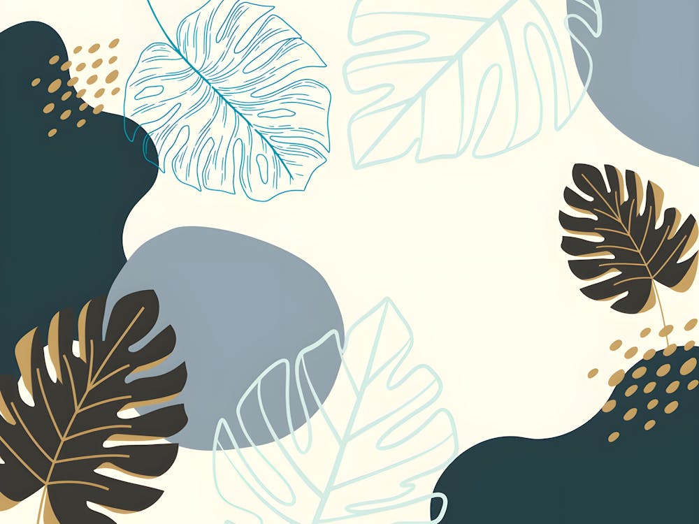 Abstract Tropical Leaves 1