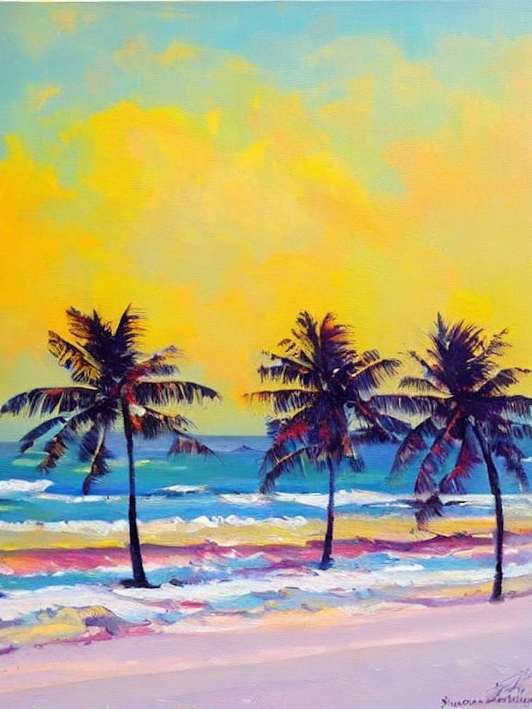 Anse Source D'Argent Beach, Seychelles Bright Abstract