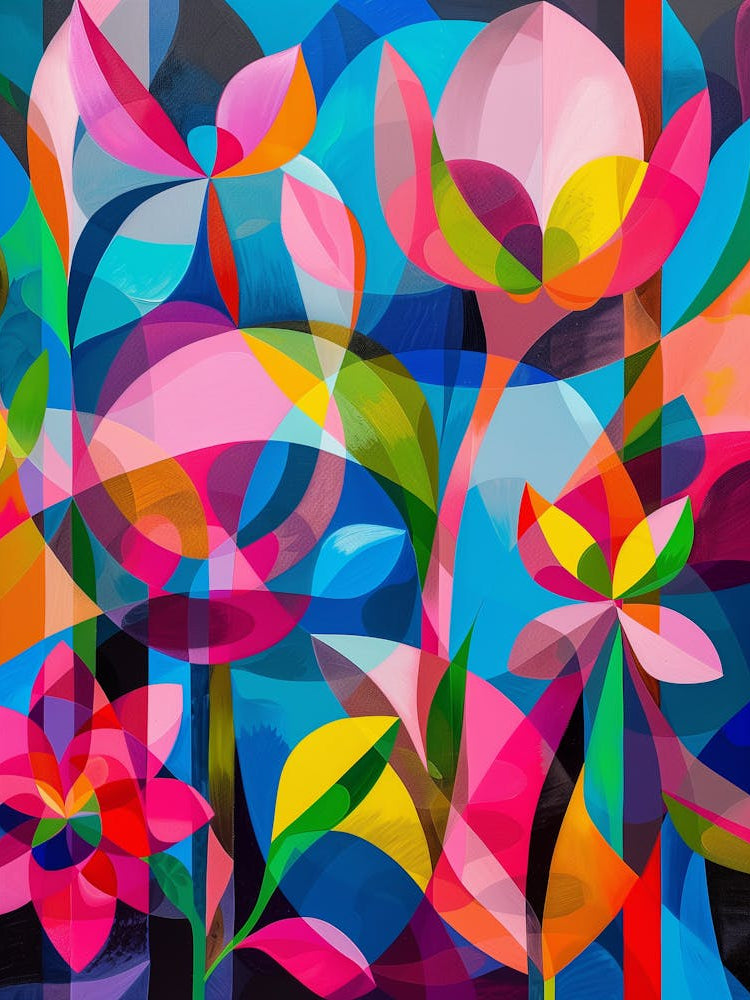 Abstract Floral Painting 1