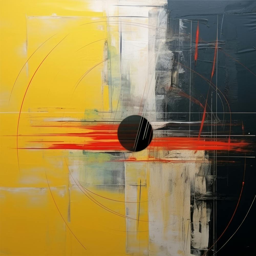 Yellow Black Square 2