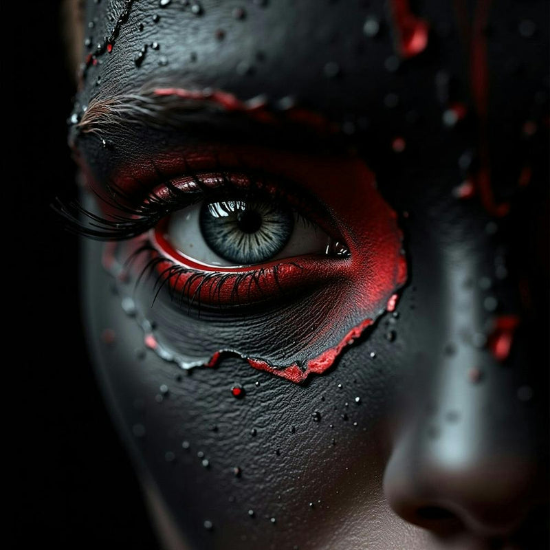 Black & Red Makeup 1
