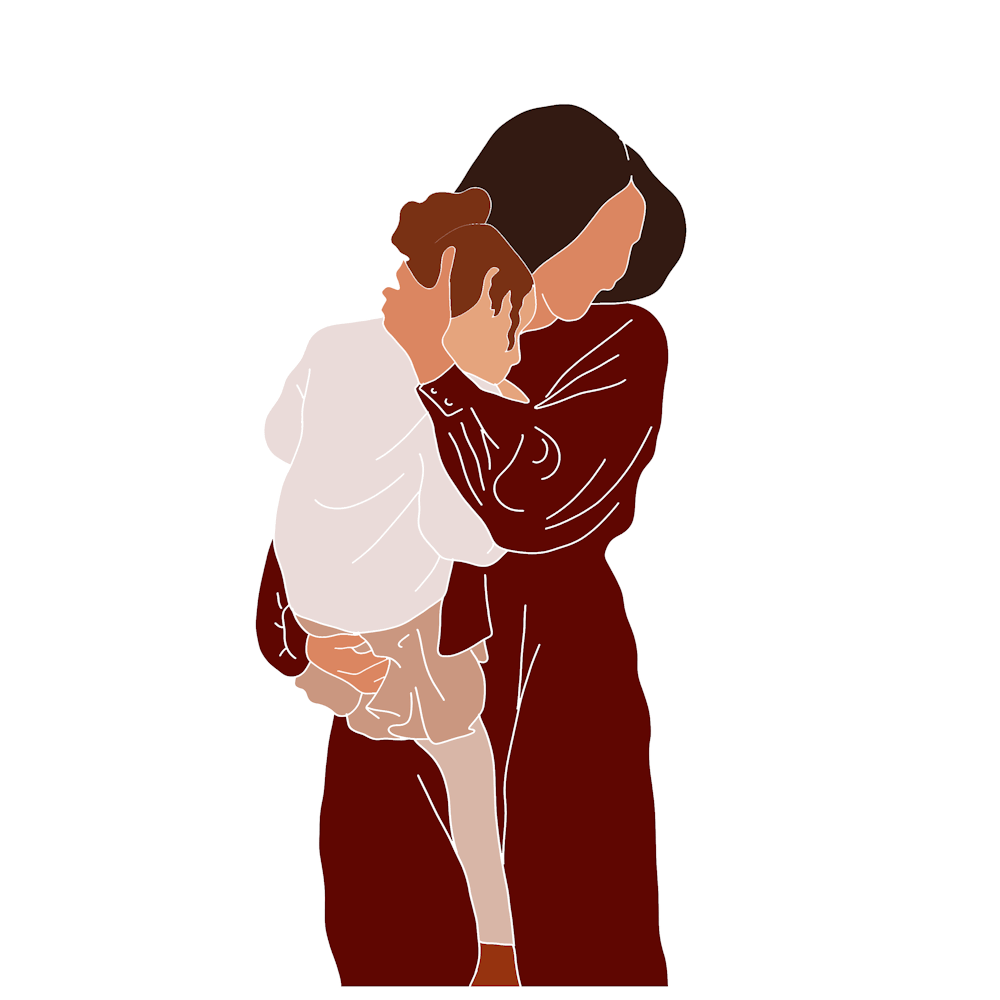 Mother Hugging Her Child