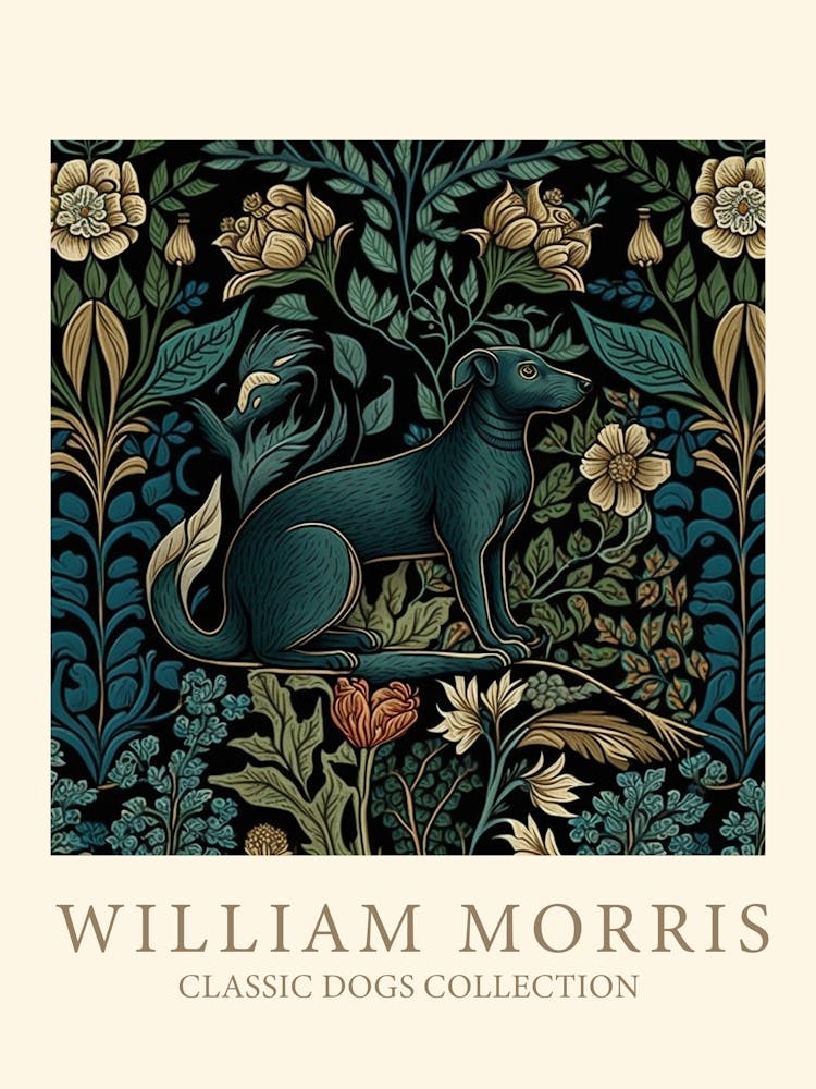 William Morris  Inspired Dogs Collection 2