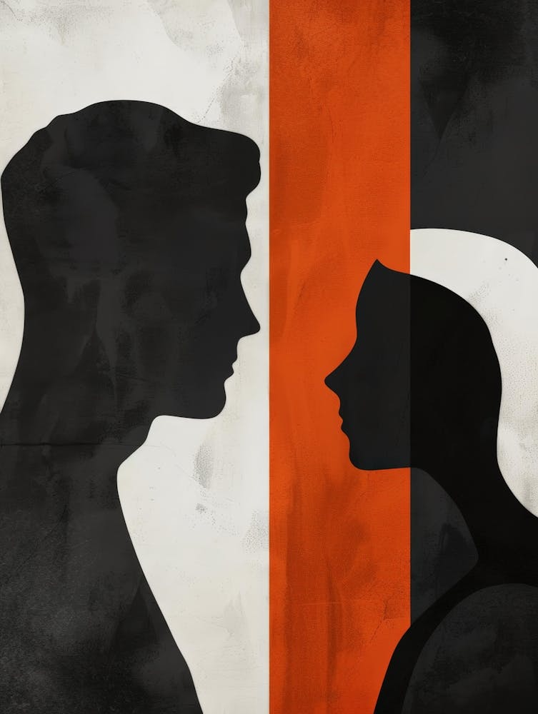 Man And Woman Silhouettes