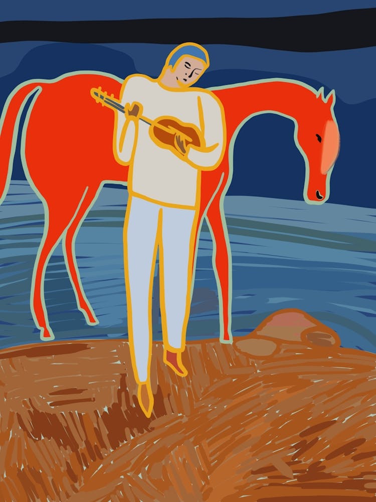 Music Man And A Horse