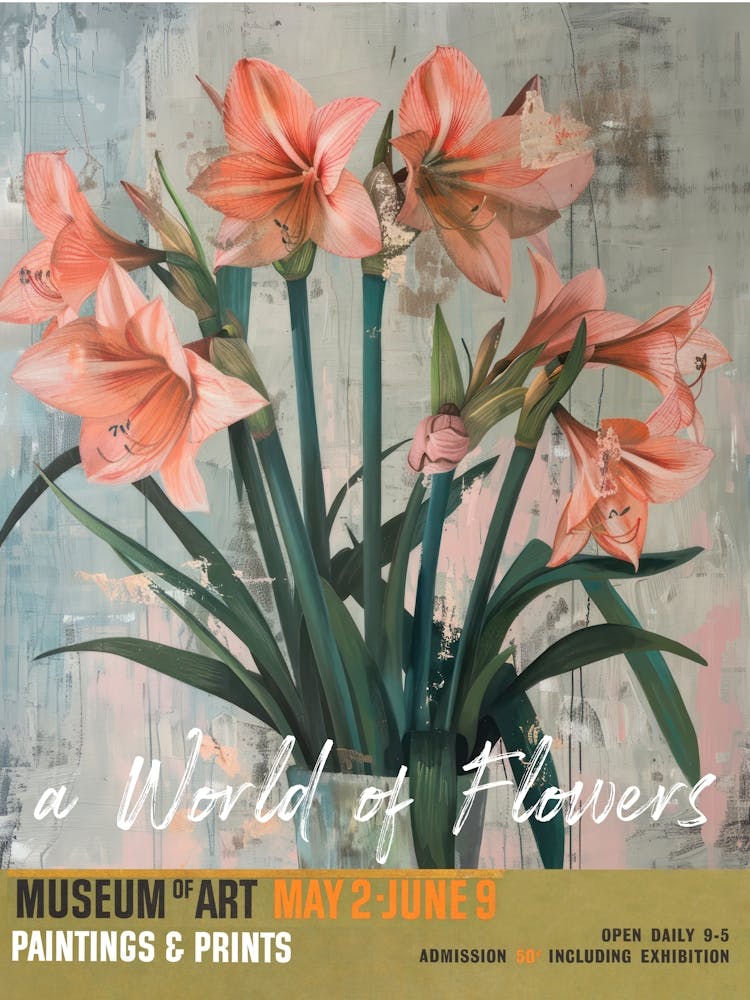 A World Of Flowers, Van Gogh Exhibition Amaryllis 1