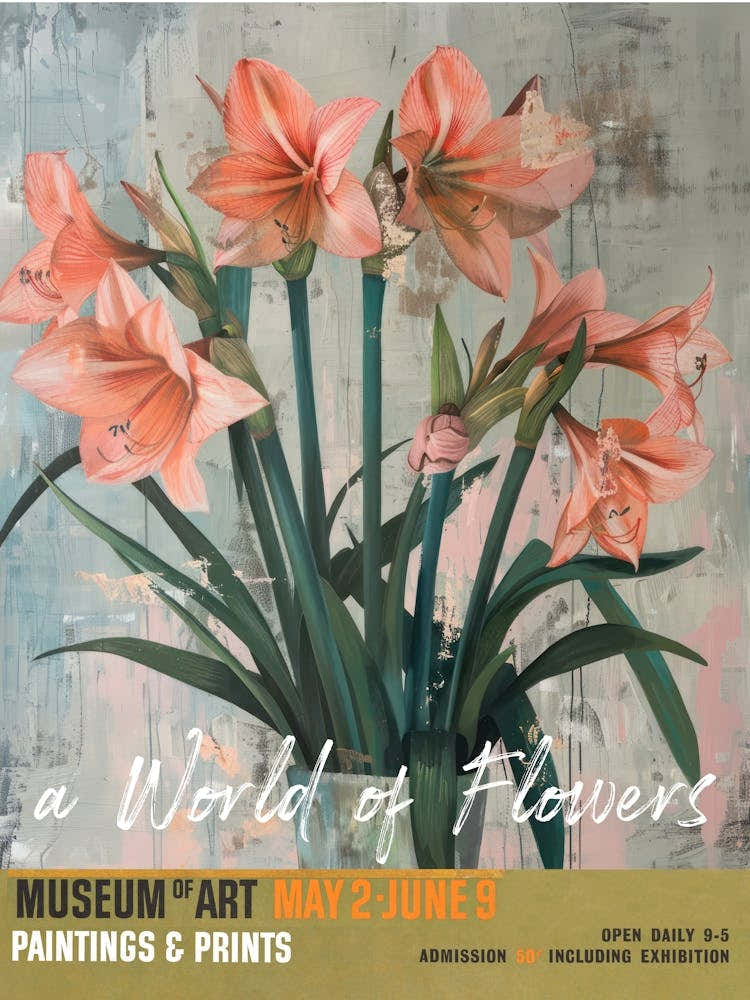 A World Of Flowers, Van Gogh Exhibition Amaryllis 1