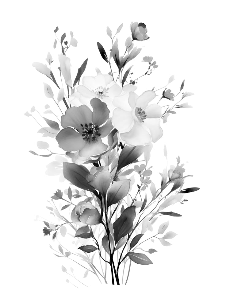 Black And White Flowers 52