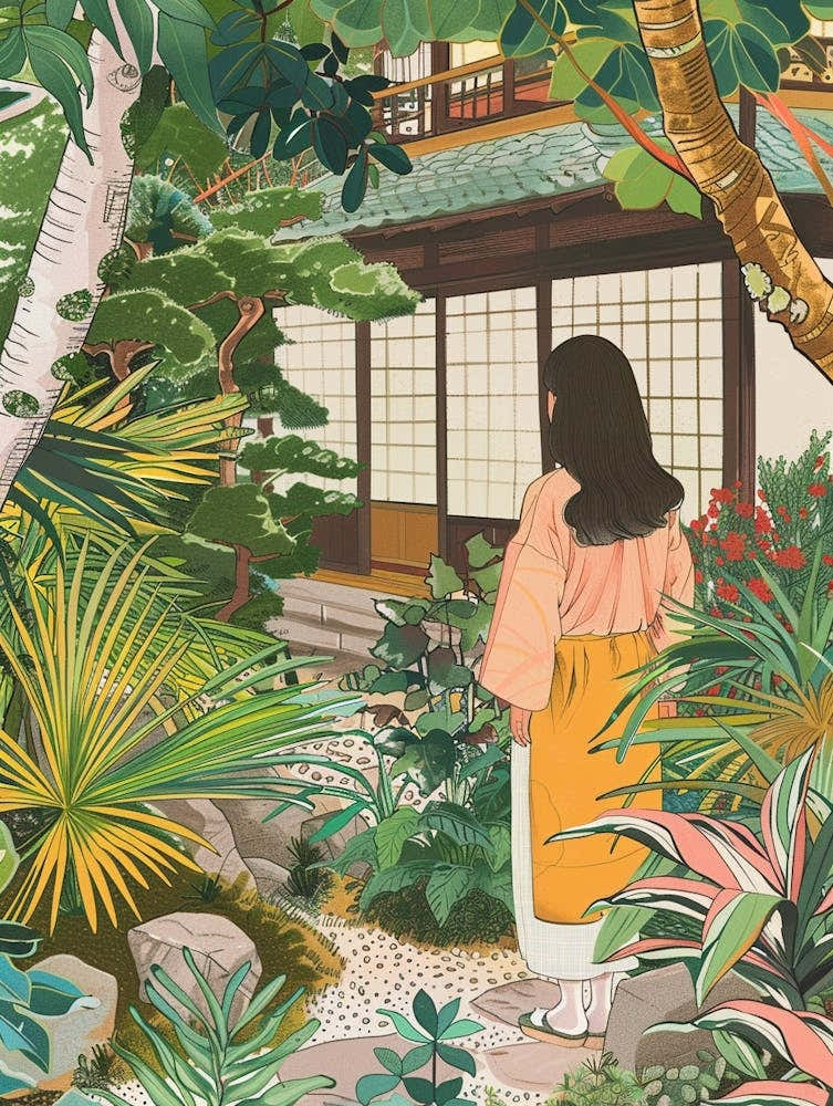 In The Garden Ginkaku Ji Temple Gardens Japan 2