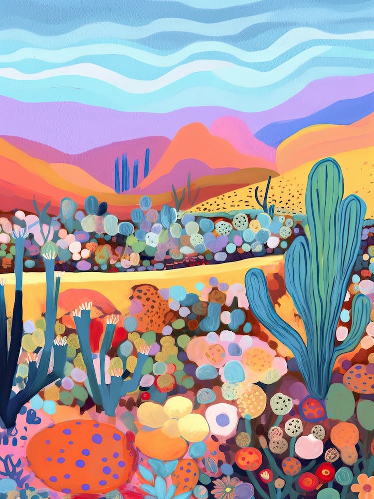 Colourful Desert Illustration 8