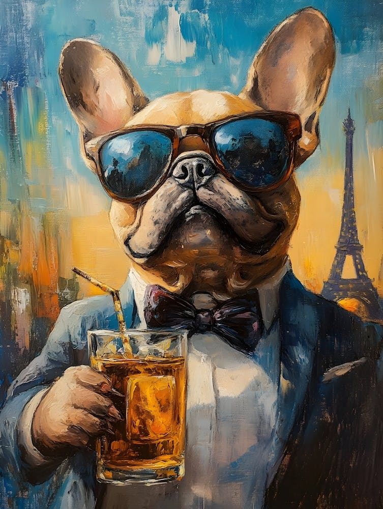 Whimsical Frenchies At The Bar 16