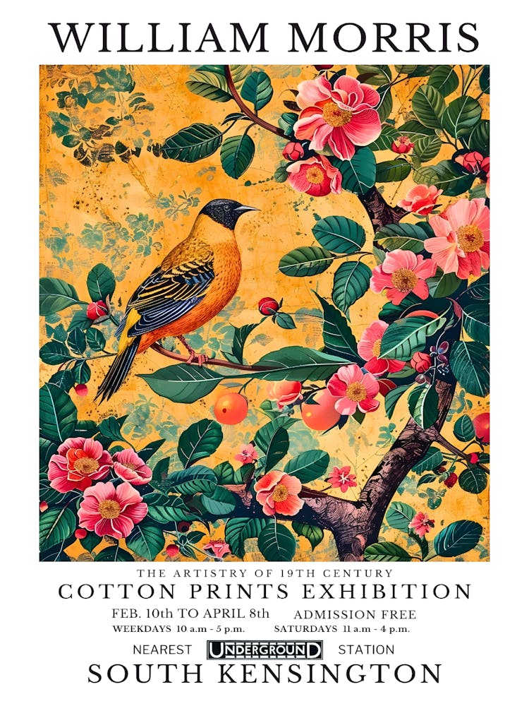 William Morris Cotton Prints Exhibition 50