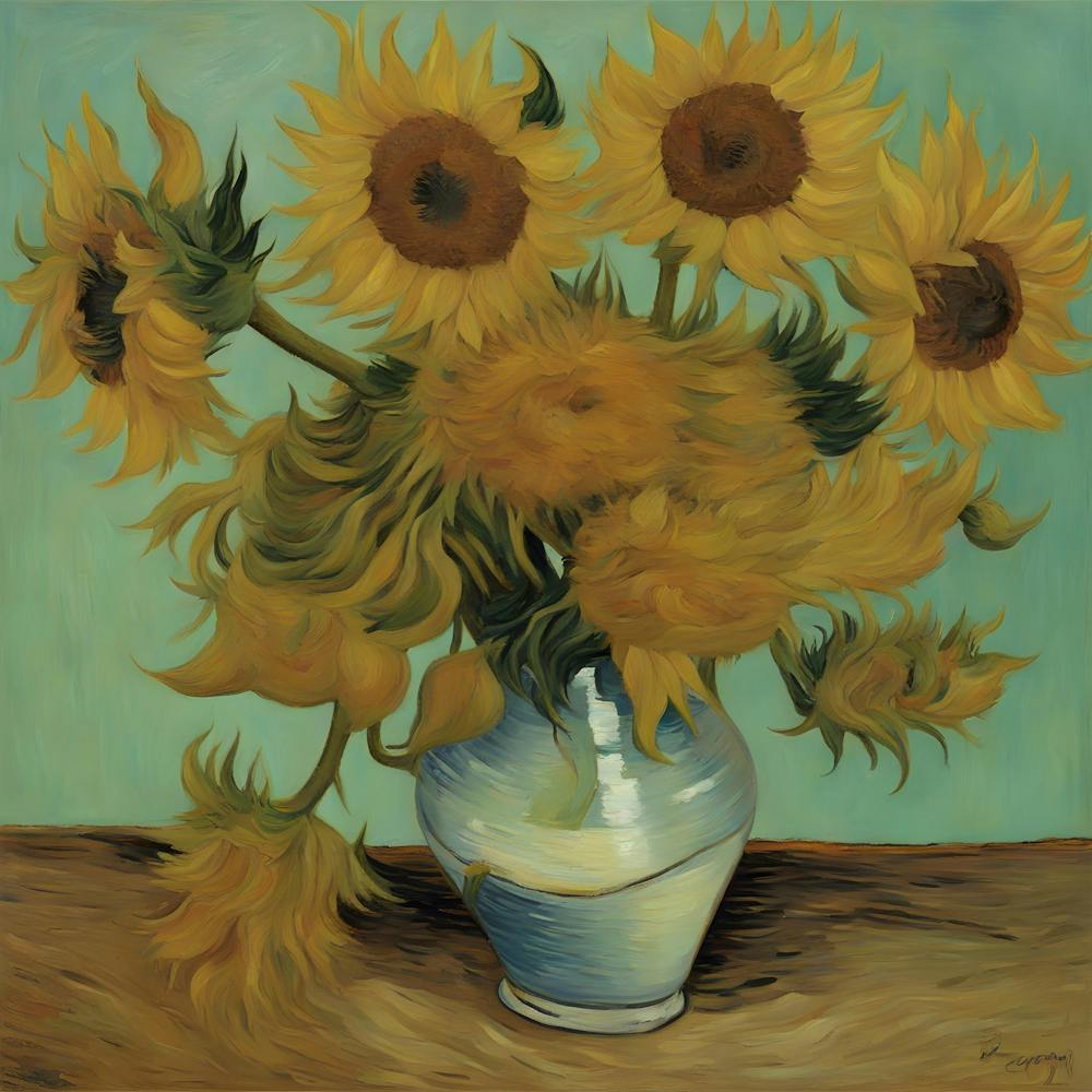 Sunflowers In A Vase 3
