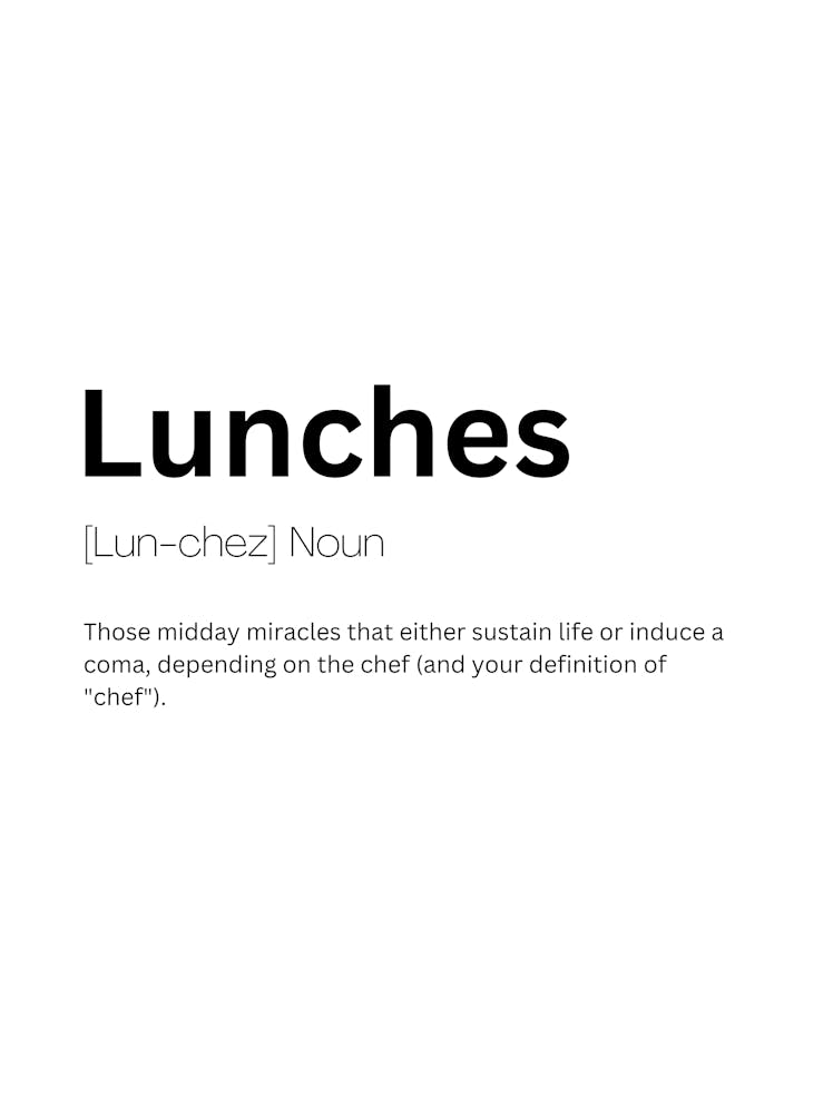 Lunches Definition Meaning