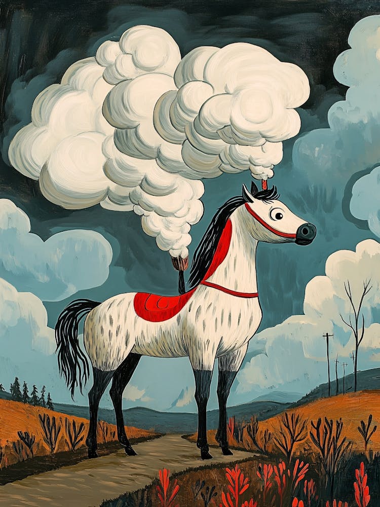 Horse With Smoke