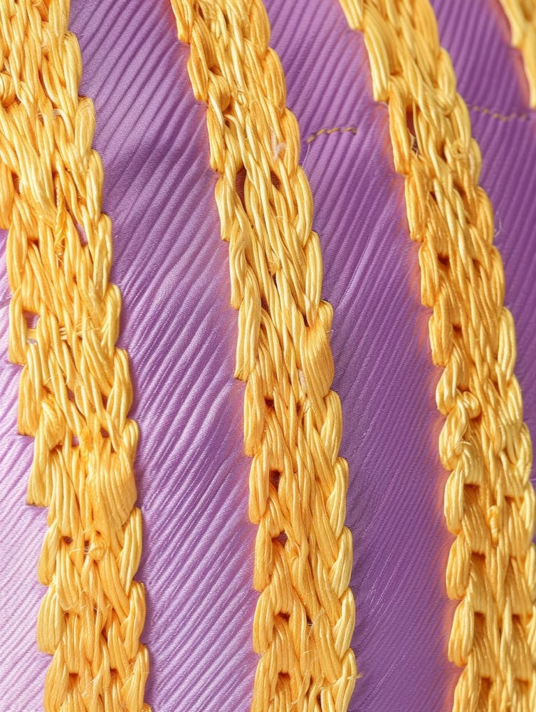 Close Up Of A Purple Fabric