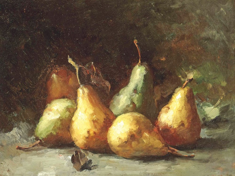 Pear Still Life Fruit Painting Studio McGee