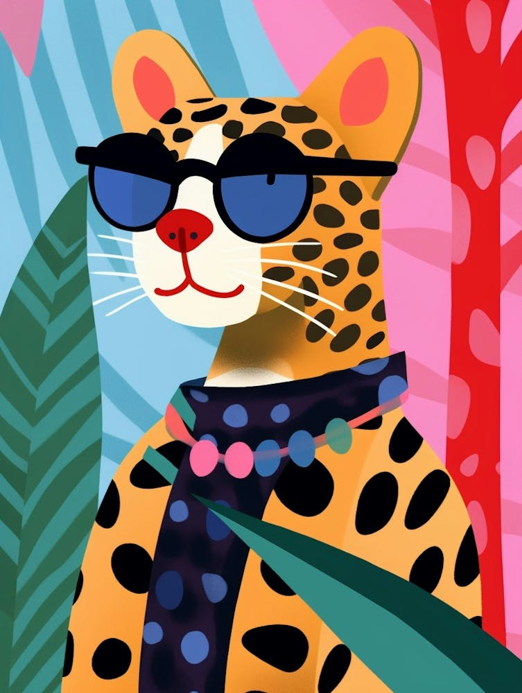 Little Jaguar 1 Wearing Sunglasses