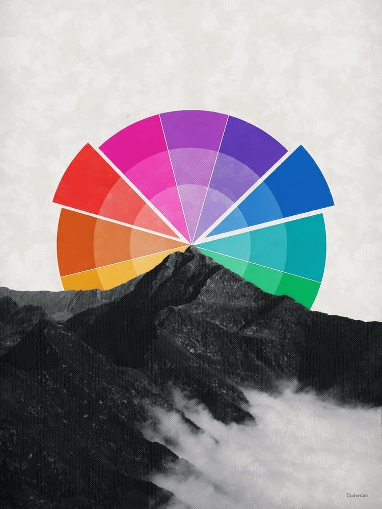 All The Colors Behind The Mountain