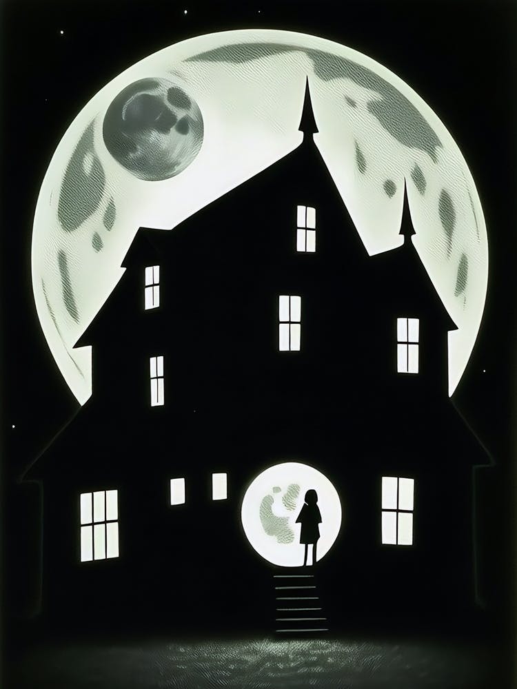Full Moon In The Haunting House