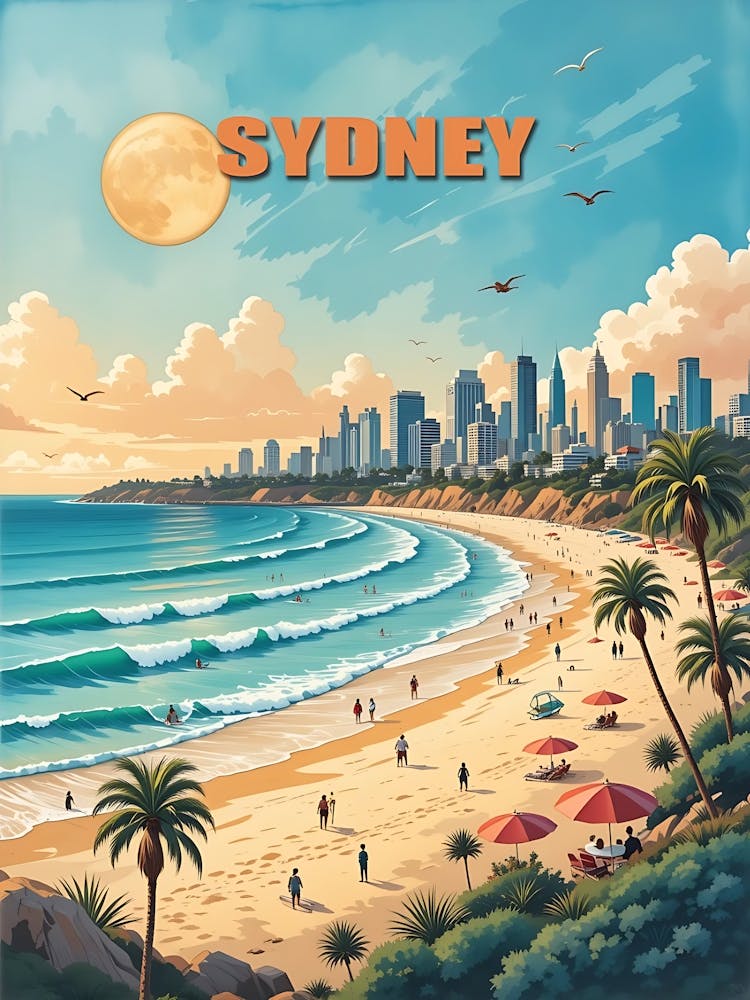 Sydney Vintage Travel Poster 11