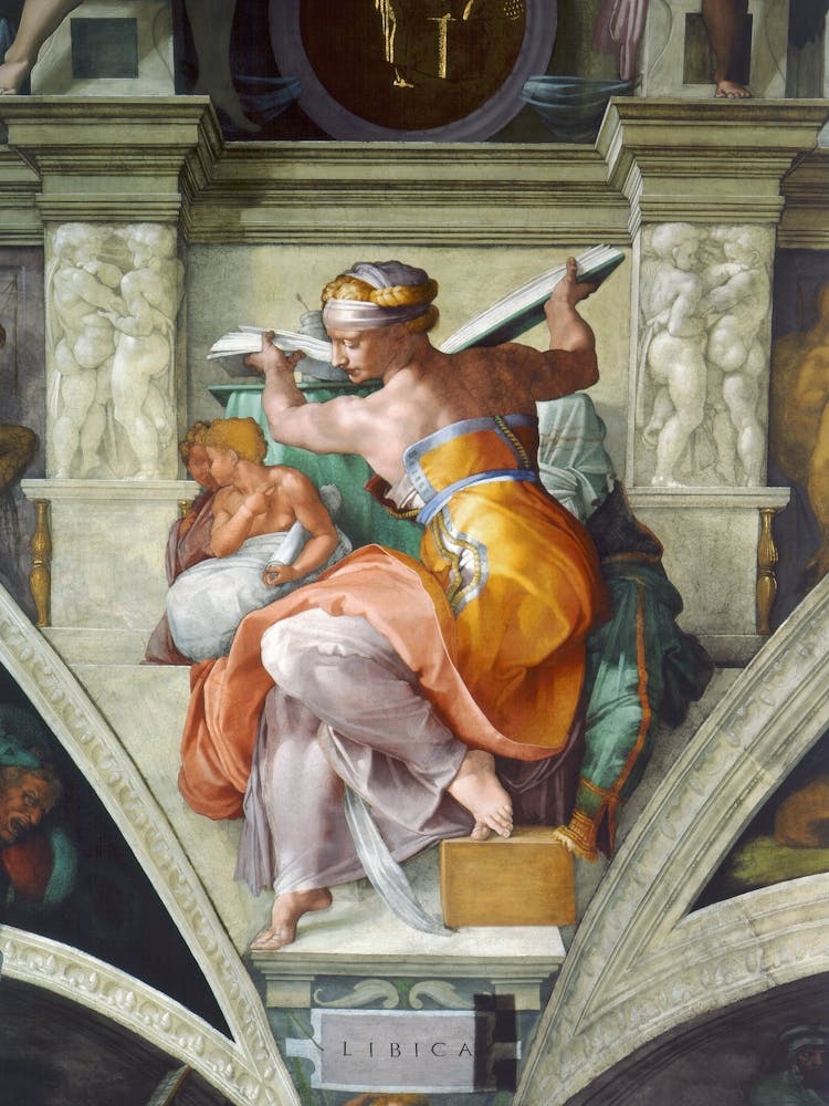 Libyan Sibyles, Michelangelo Buonarroti