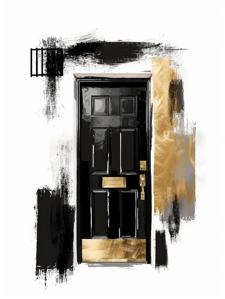 Black Door Canvas Print