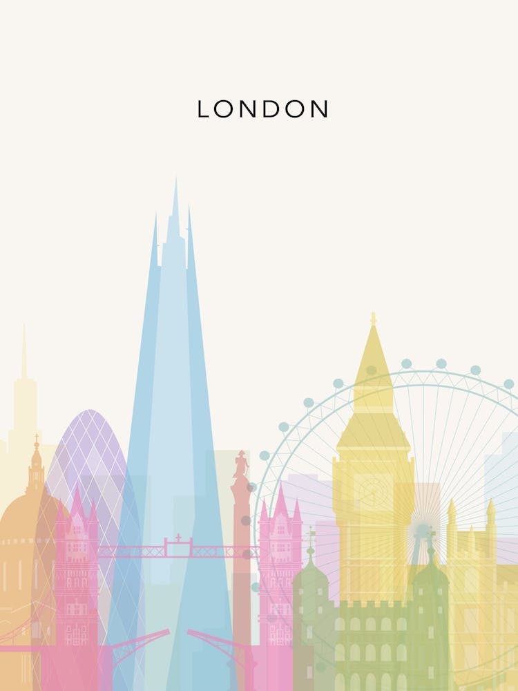 Rainbow London Skyline