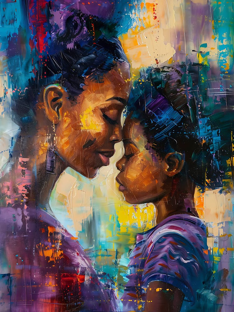 Vibrant Afro Mother And Daughter 7