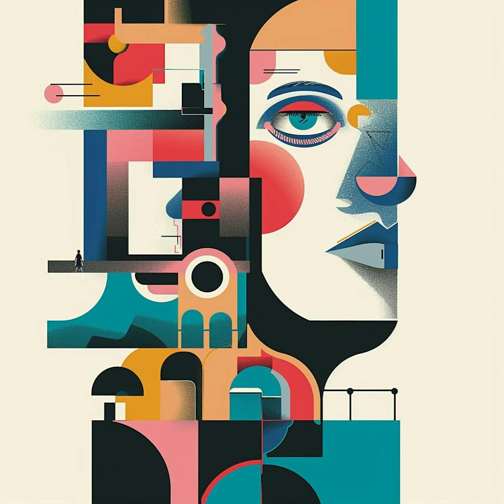 Abstract Portrait Of A Woman 1