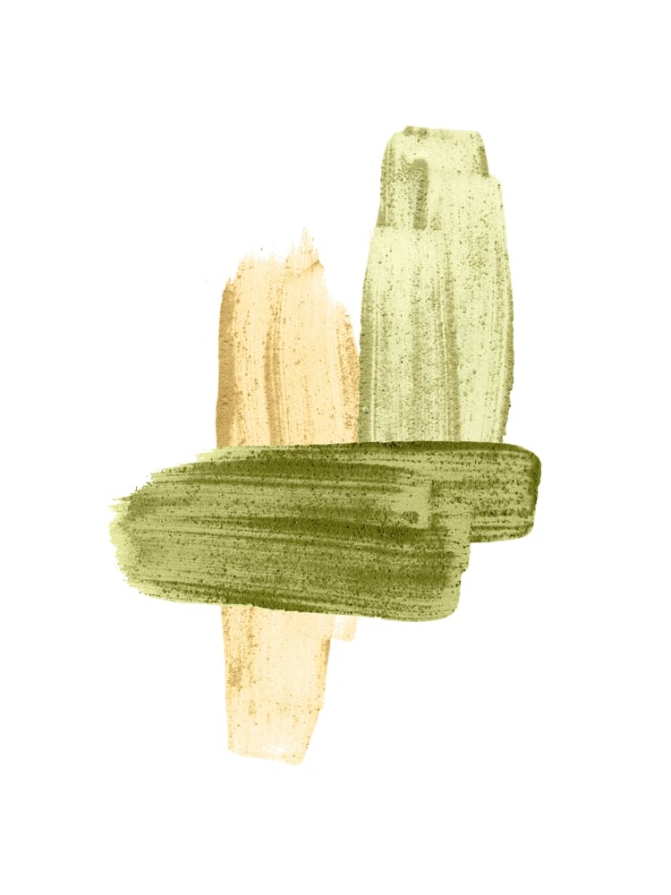 Green Brush Strokes